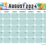 August 2024 Calendars (52 Free Pdf Printables) | August Themed Calendar 2024