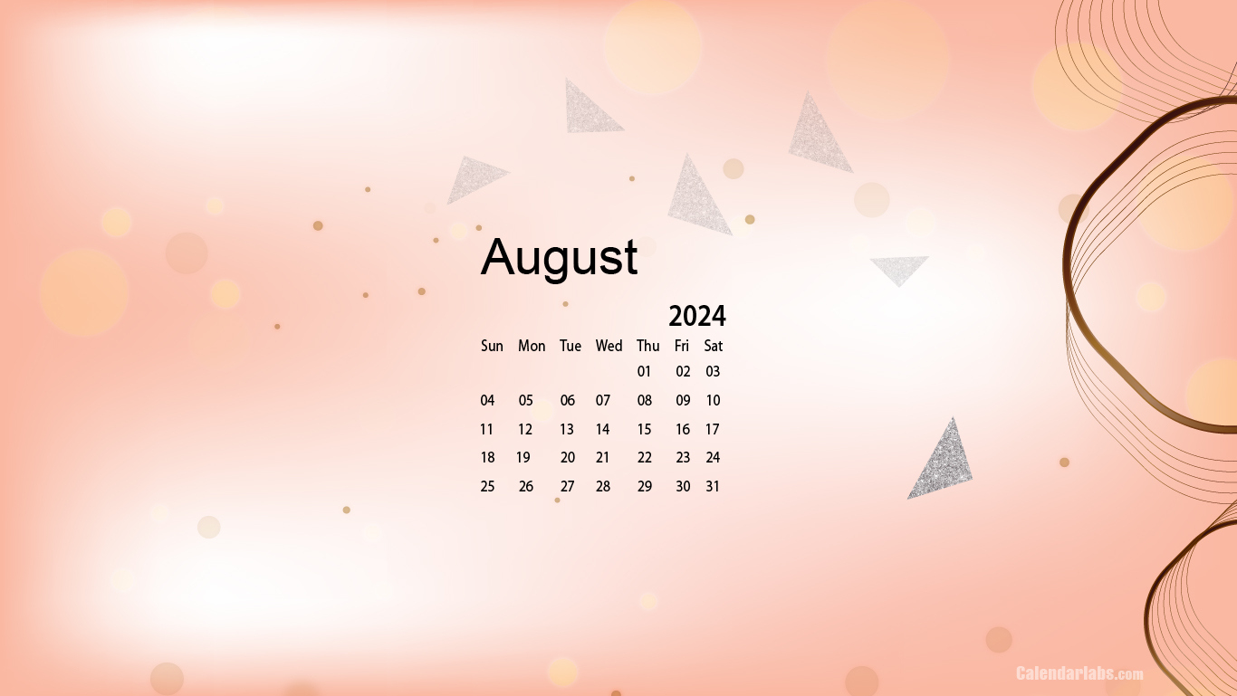 August 2024 Desktop Wallpaper Calendar - Calendarlabs | Calendar 2024