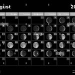 August 2024 Lunar Calendar, Moon Cycles, Moon Phases Stock Photo | August 2024 Moon Phase Calendar