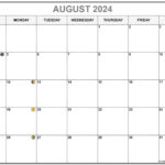 August 2024 Lunar Calendar | Moon Phase Calendar | August Calendar Moon 2024