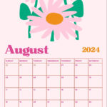 August Calendar 2024, August Calendar, Calendar Background, Study | Aesthetic August Calendar 2024