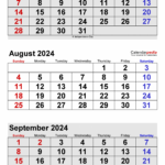 August September 2024 Calendar | August September 2024 Calendar