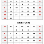 Calendar September October 2024 | August September October 2024 Calendar