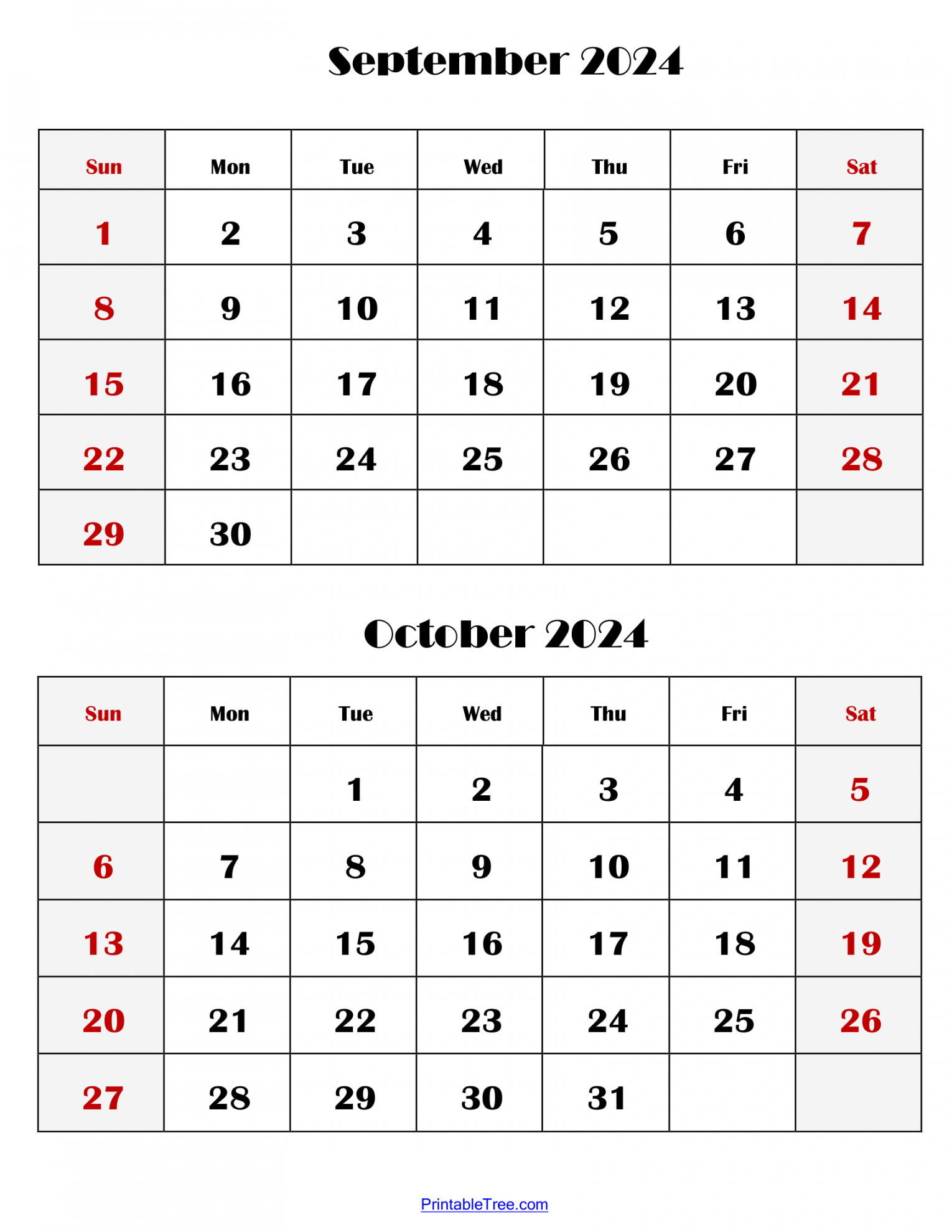 Calendar September October 2024 | August September October 2024 Calendar