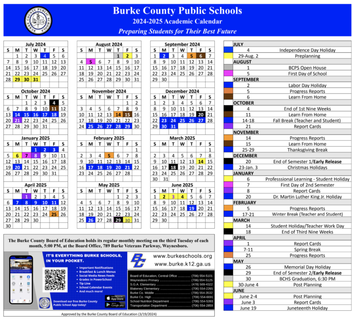 Augusta County School Calendar 2024-2025 Printable | Calendar 2024