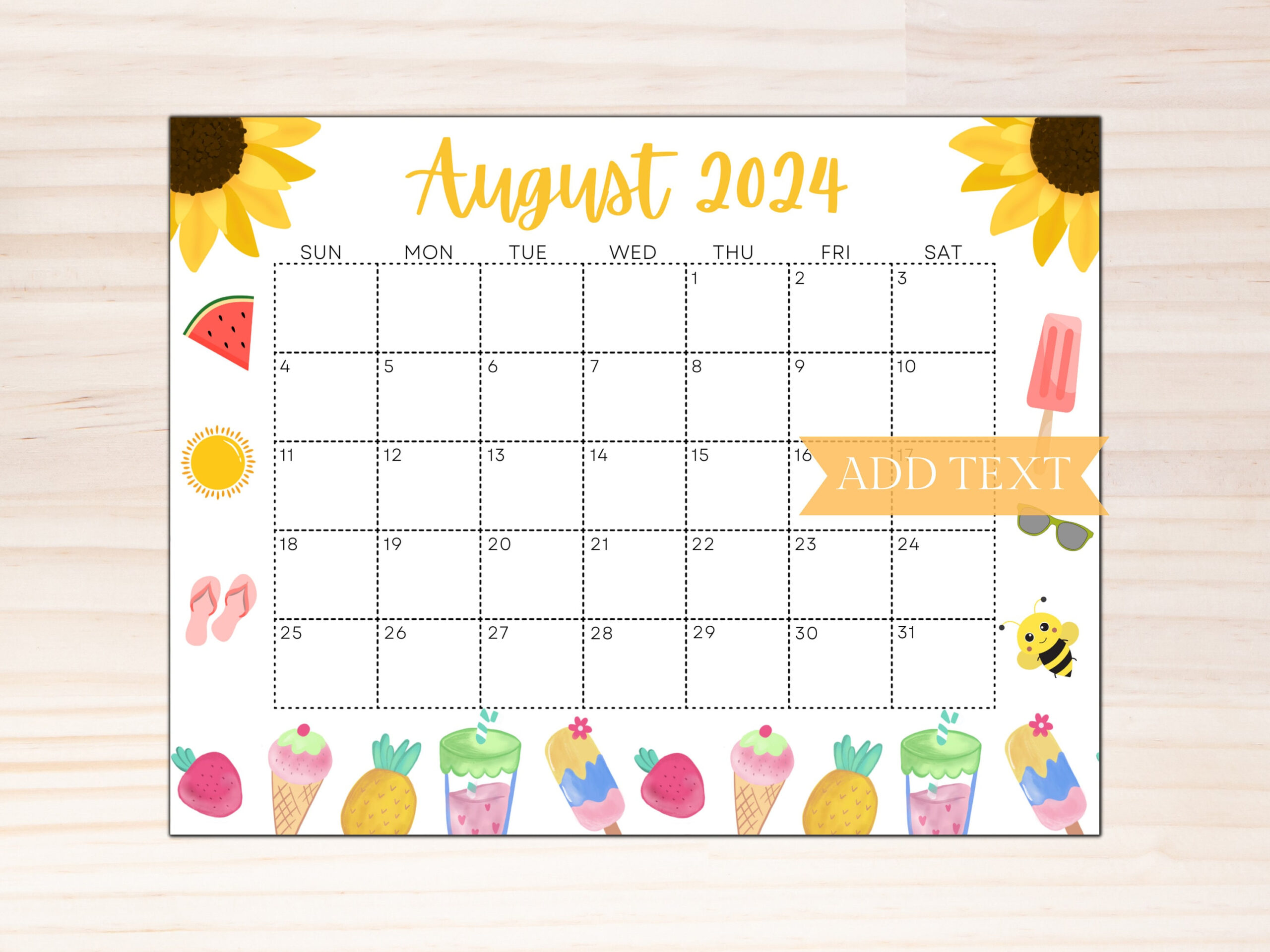 Editable August 2024 Calendar, Printable Calendar 2024, School | Calendar 2024