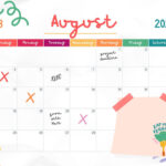 Free Printable August 2024 Calendar Templates | Canva | August Calendar Ideas 2024