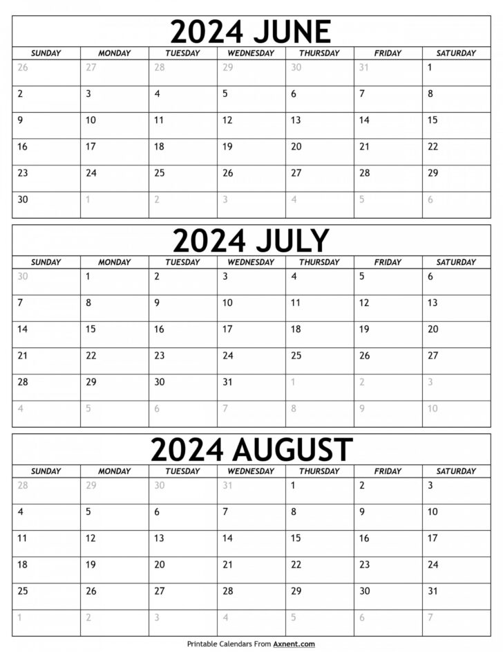 July-August 2024 Calendar | Calendar 2024