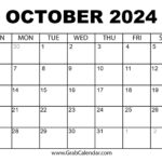 Printable October 2024 Calendar | Printable August September October 2024 Calendar