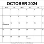 Printable October 2024 Calendar Templates With Holidays | Printable Calendar August September October 2024