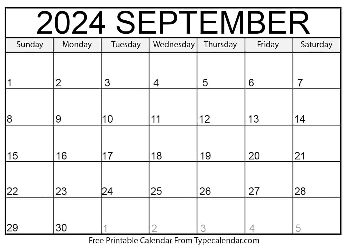 September 2024 Calendars | Free Printable Templates | Printable Monthly Calendar August and September 2024