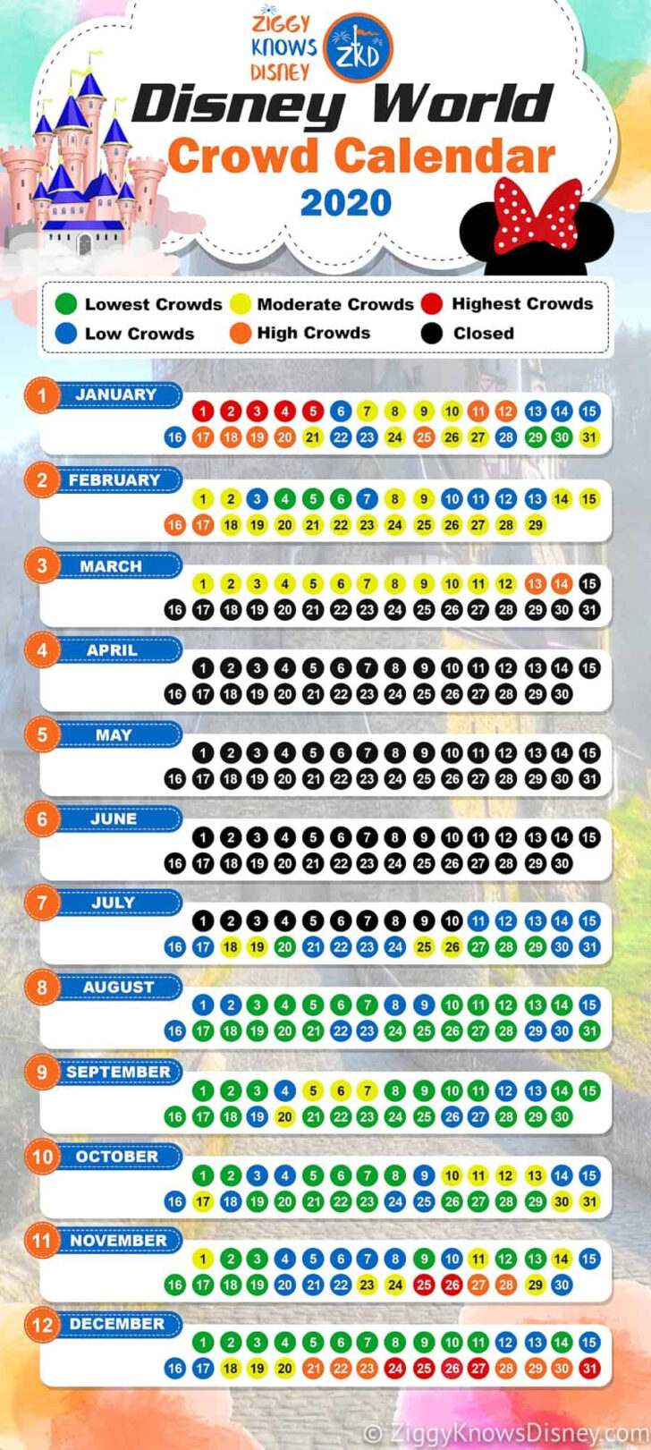 Disneyland September 2024 Crowd Calendar | Calendar 2024