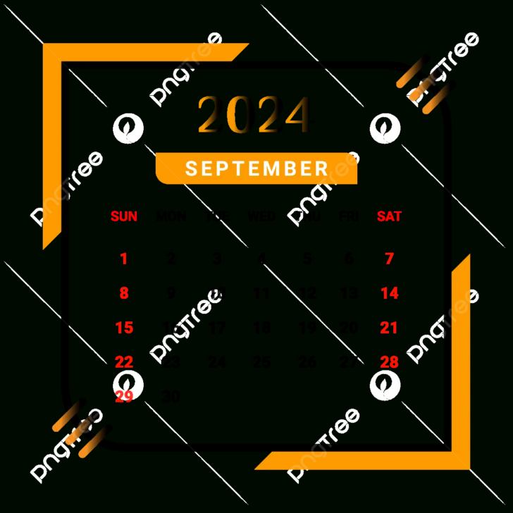 September 2024 Calendar Clip Art | Calendar 2024