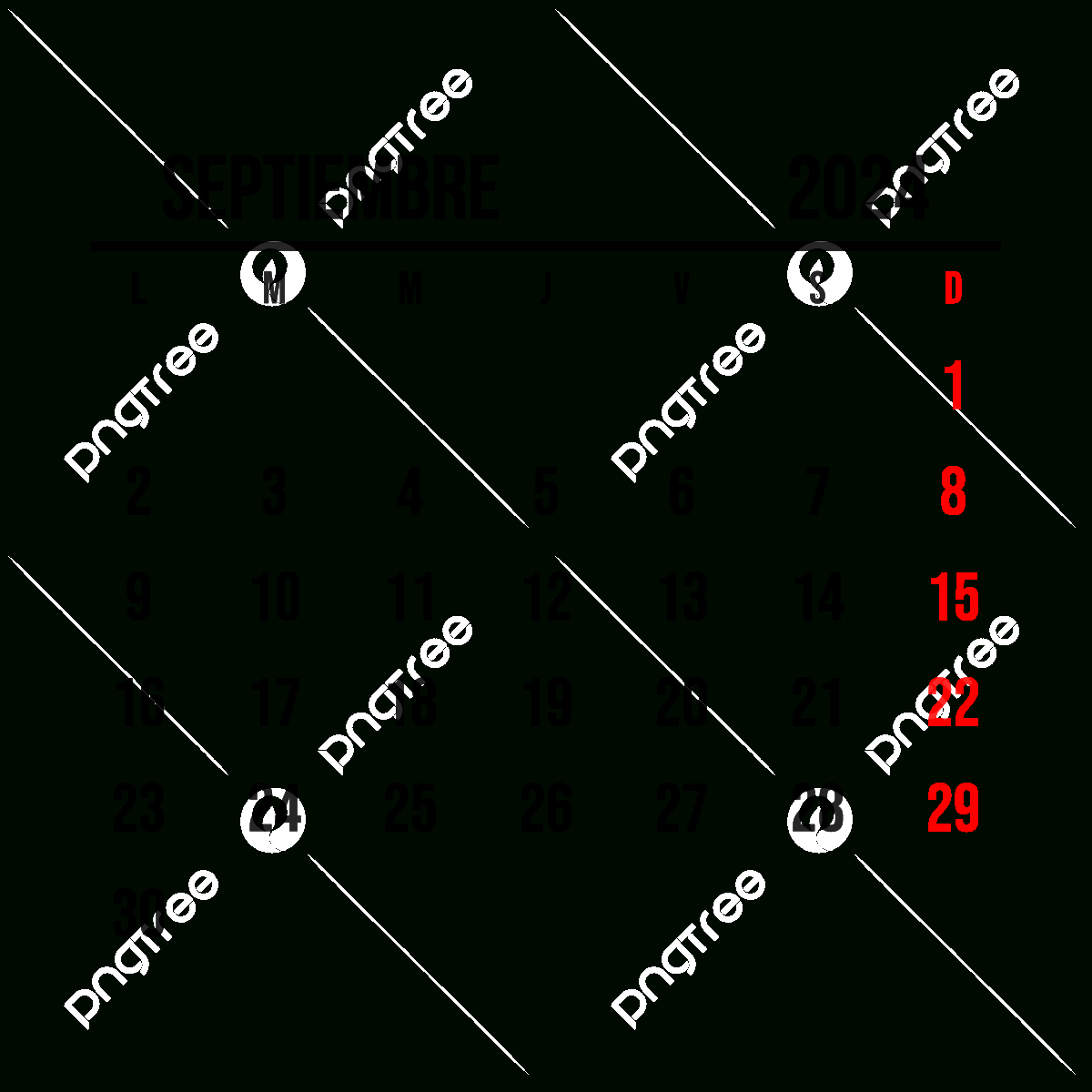 2024 Spanish September Calendar, 2024 September Calendar, 2024 | September 2024 Calendar In Spanish