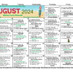 August 2024 Calendar | Rosewood Village | September 2024 Activity Calendar For Seniors