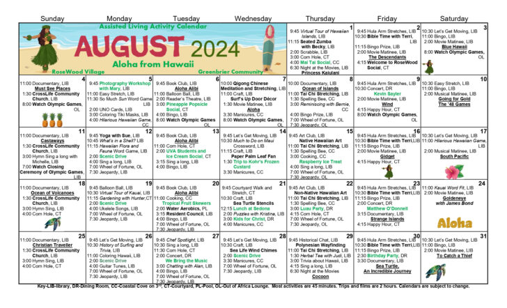 September 2024 Activity Calendar for Seniors | Calendar 2024