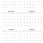 Calendar From September 2024 To June 2025 | September 2024 June 2025 Printable Calendar