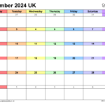 Calendar September 2024 Uk With Excel, Word And Pdf Templates |  Calendar 2024