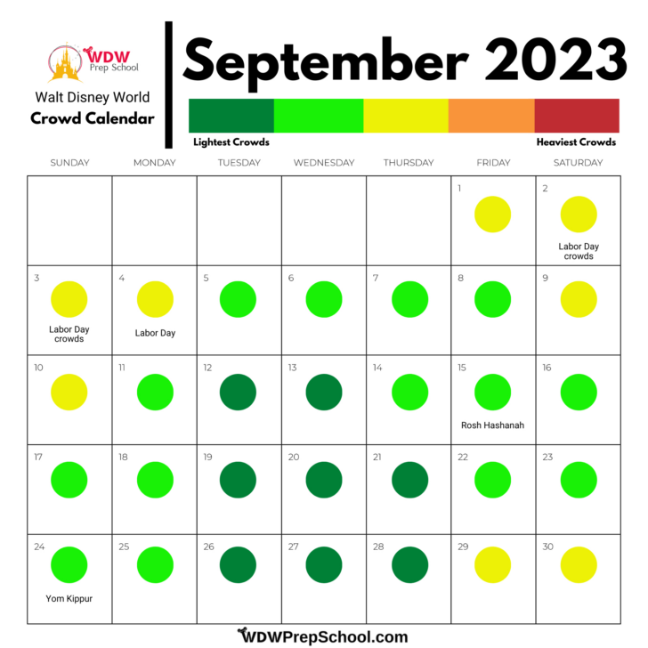 Disney World September 2024 Crowd Calendar | Calendar 2024