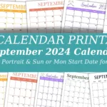 Cute & Fun September 2024 Calendar Printables | September Fun Calendar 2024