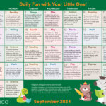 Early Literacy Activities — September 2024: Activities, Books, And | Activity Calendar For September 2024