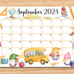 Editable September 2024 Calendar, Back To School Planner With Cute |  Calendar 2024