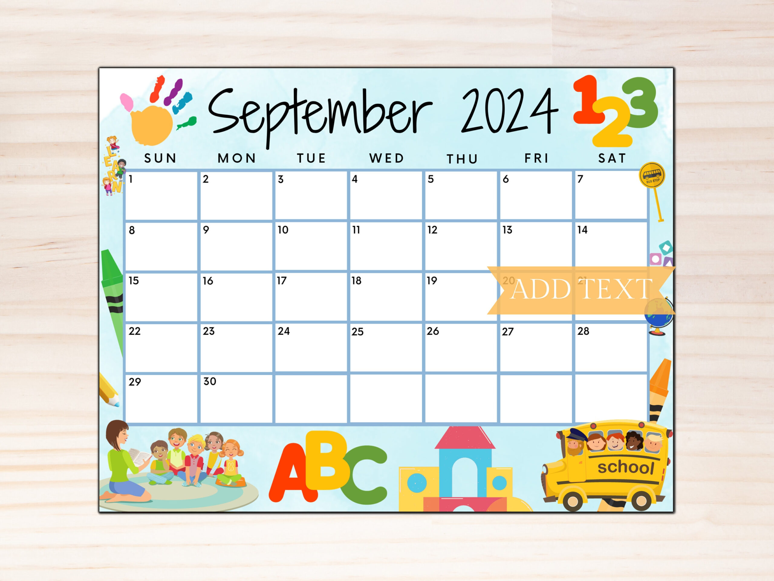 Editable September 2024 Calendar, Printable School Calendar With | Calendar 2024