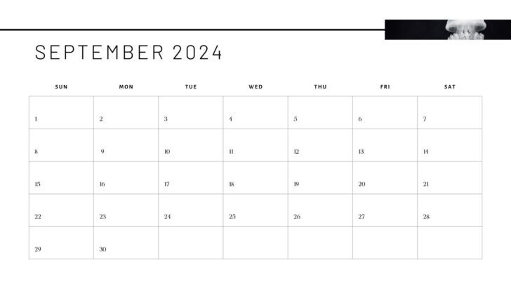 Blank September Calendar 2024 Printable | Calendar 2024