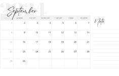 Free Printable September 2024 Calendar Templates | Canva |  Calendar 2024