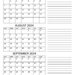 July To September 2024 Calendar (Q3)   Calendarkart | 3 Month Vertical Calendar July September 2024