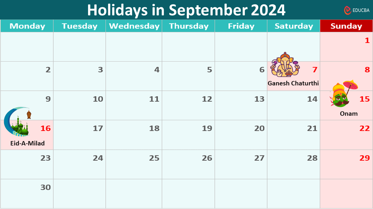 List Of Holidays In September 2024 (India) | Educba | Calendar 2024