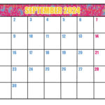 Printable September 2024 Calendar   Etsy | September Waterproof Calendar 2024