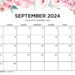 Printable September 2024 Calendar Templates With Holidays | 2024 September Calendar Printable