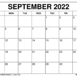 Printable September 2024 Calendar Templates With Holidays | September 2024 Printable Calendar Wiki