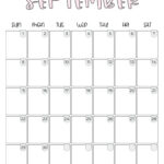 September 2024 Calendar   20 Cute & Free Printables | Saturdaygift | September 2024 Calendar Printable Cute