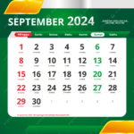 September 2024 Calendar Complete With Red Dates And National | 2024 September Calendar With Holidays