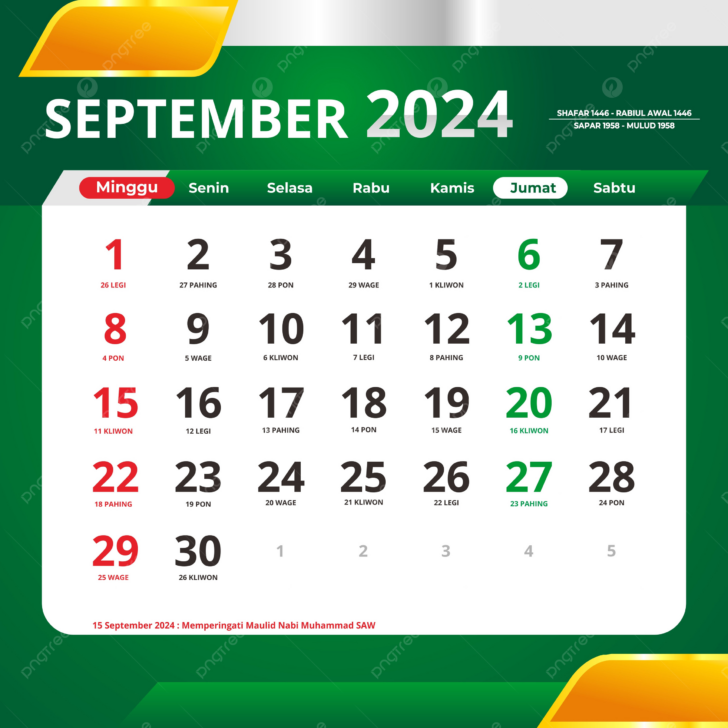 September 2024 Calendar Holidays | Calendar 2024