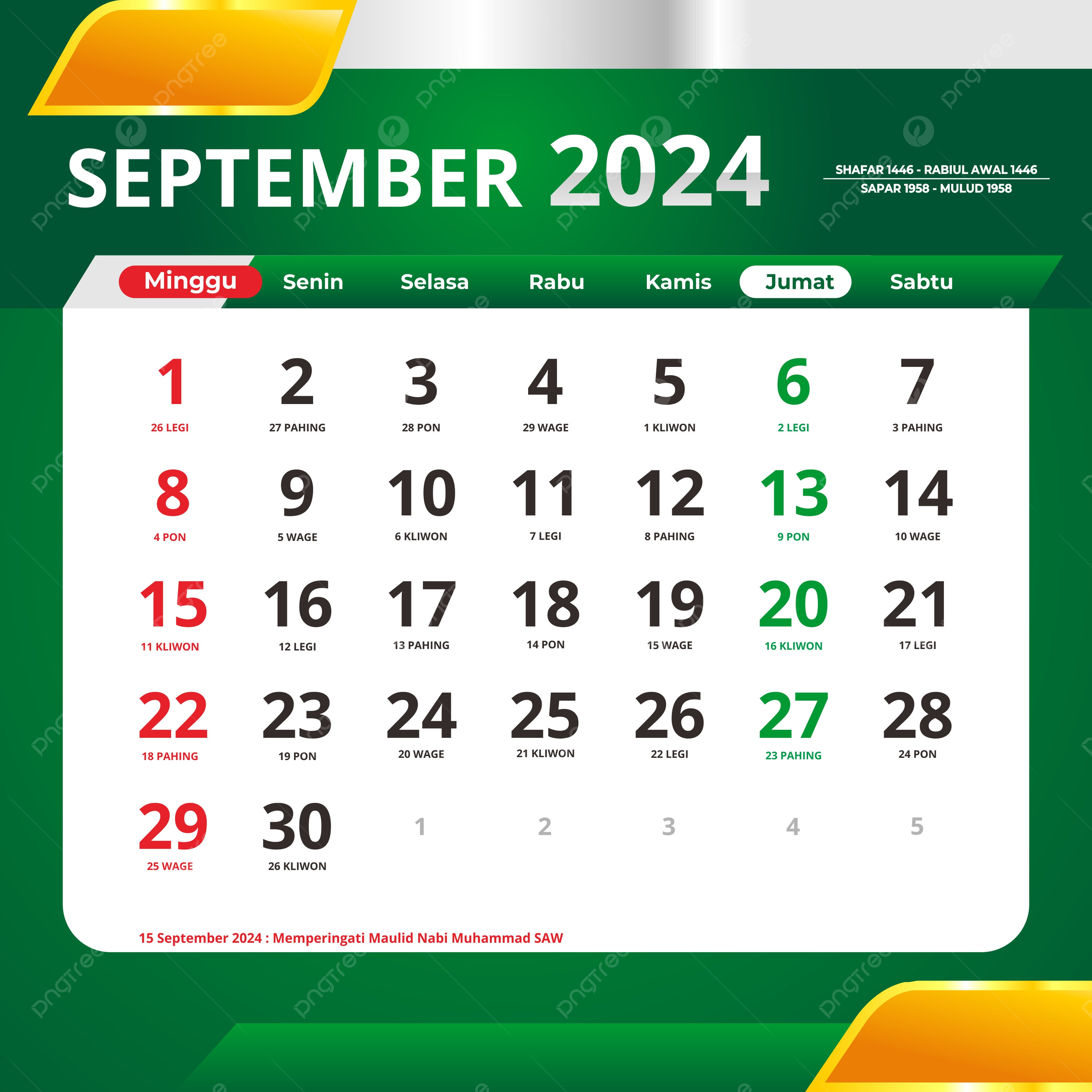 September 2024 Calendar Complete With Red Dates And National | Calendar 2024