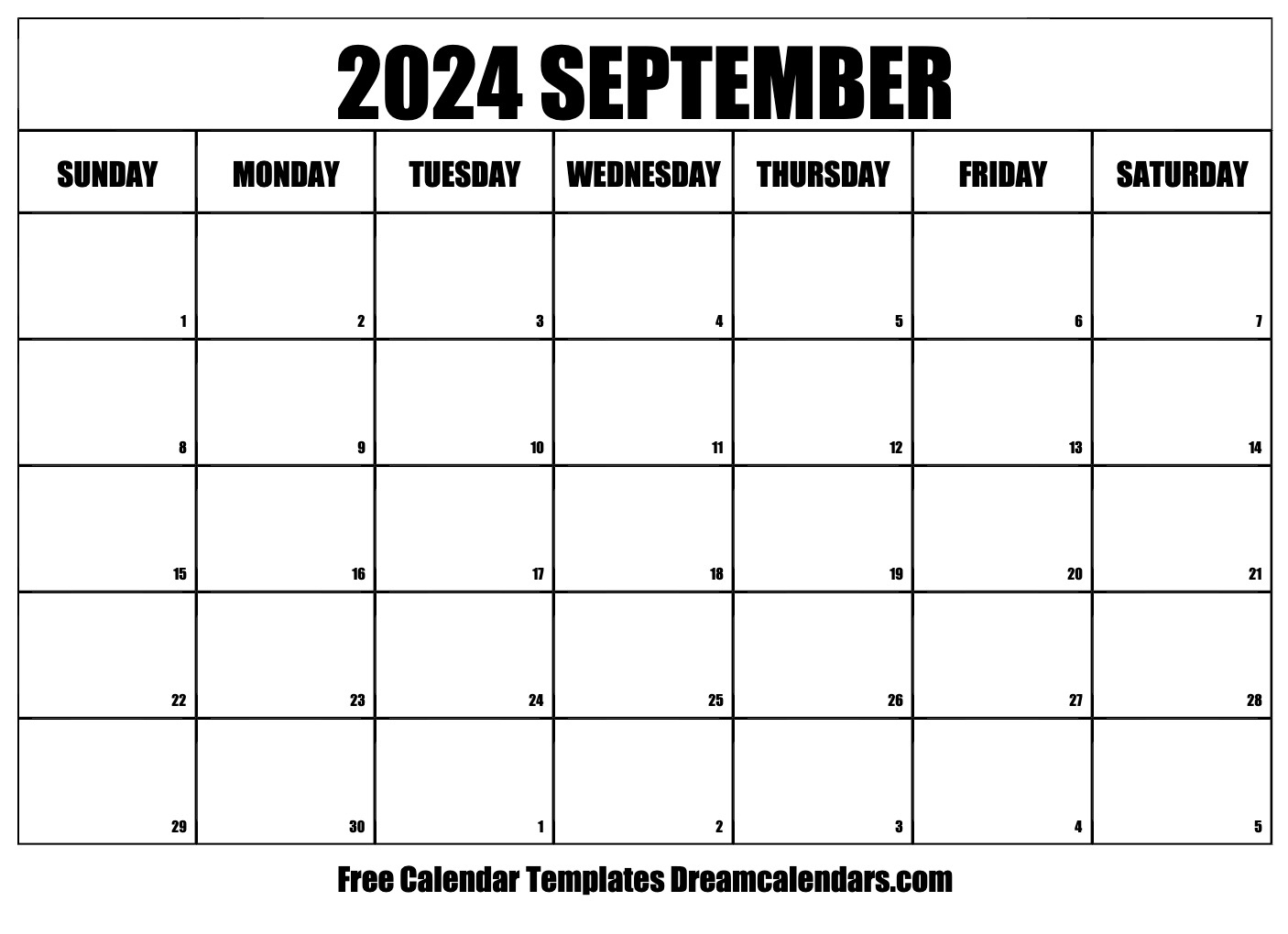 September 2024 Calendar - Free Printable With Holidays And Observances | Calendar 2024