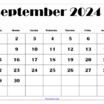 September 2024 Calendar Printable Pdf With Holidays |  Calendar 2024