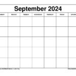 September 2024 Calendar Printable Templates With Holidays | September 2024 Printable Blank Calendar