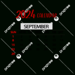 September 2024 Calendar Simple Red, September, Calendar, Two |  Calendar 2024