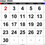 September 2024 Calendar | Templates For Word, Excel And Pdf | 2024 September Calendar