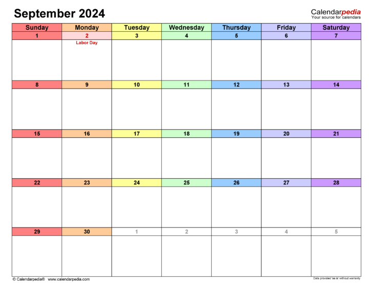 Editable Calendar September 2024 Calendar | Calendar 2024