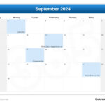 September 2024 Calendar | Vegas Calendar September 2024