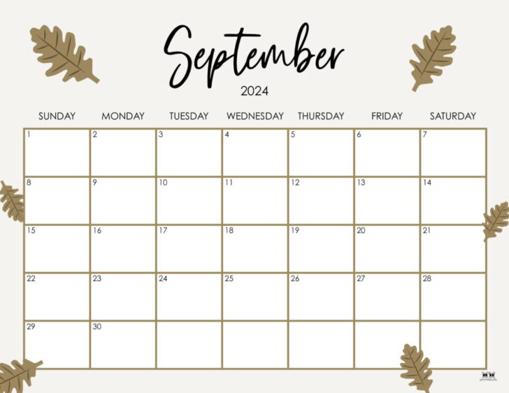 2024 Calendar Printable September | Calendar 2024