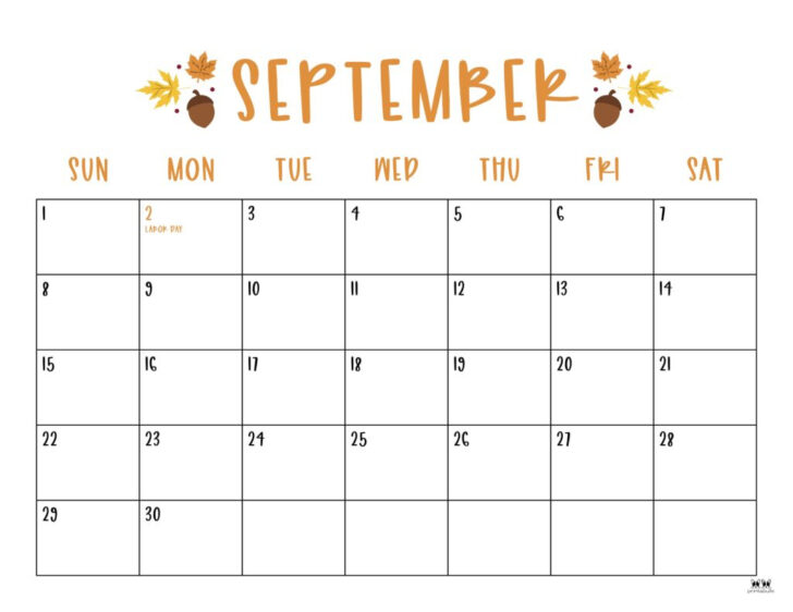 Free Printable September 2024 Calendar With Holidays | Calendar 2024