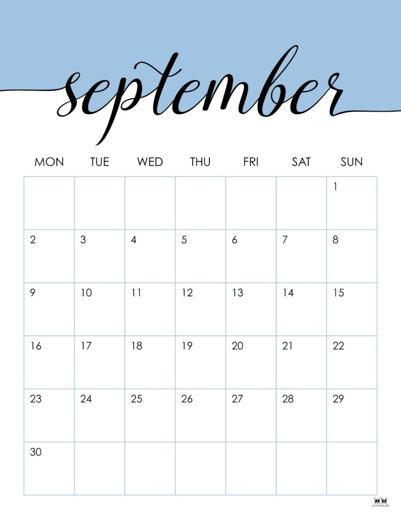 September 2024 Calendars - 50 Free Printables | Printabulls | Calendar 2024