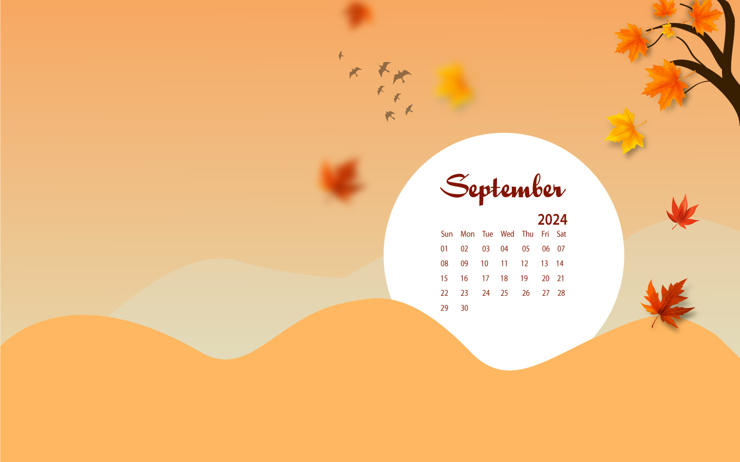 September 2024 Desktop Wallpaper Calendar - Calendarlabs | September Calendar 2024 Wallpaper