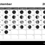 September 2024 Lunar Calendar, Moon Cycles, Moon Phases Stock |  Calendar 2024